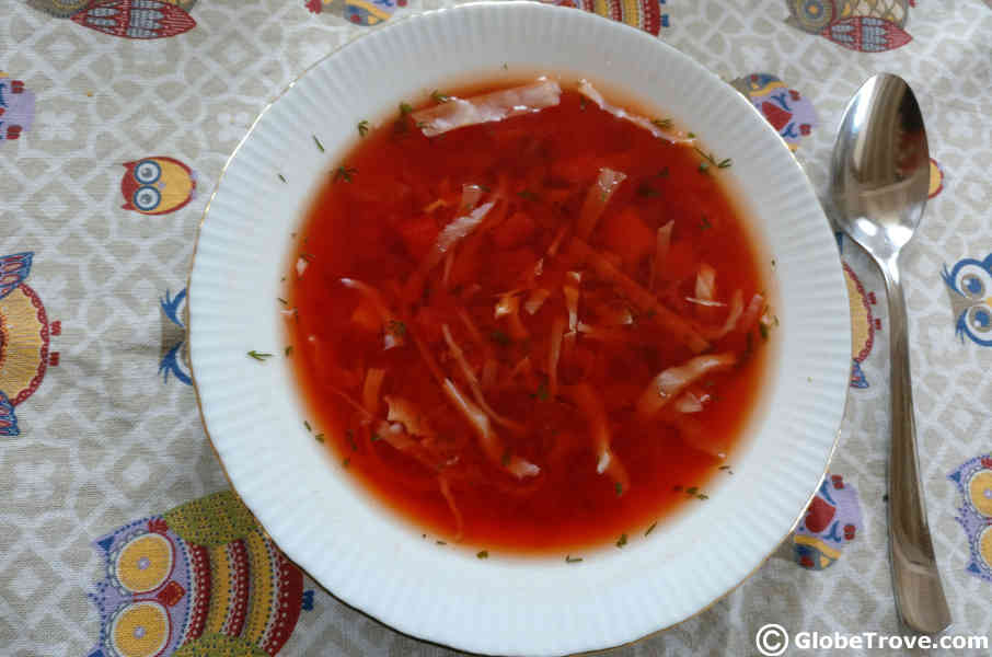 Borscht is a staple soup I won't forget.