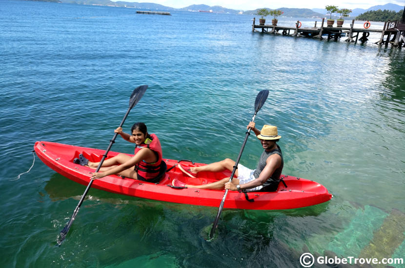 My favorite water sport: Kayaking!