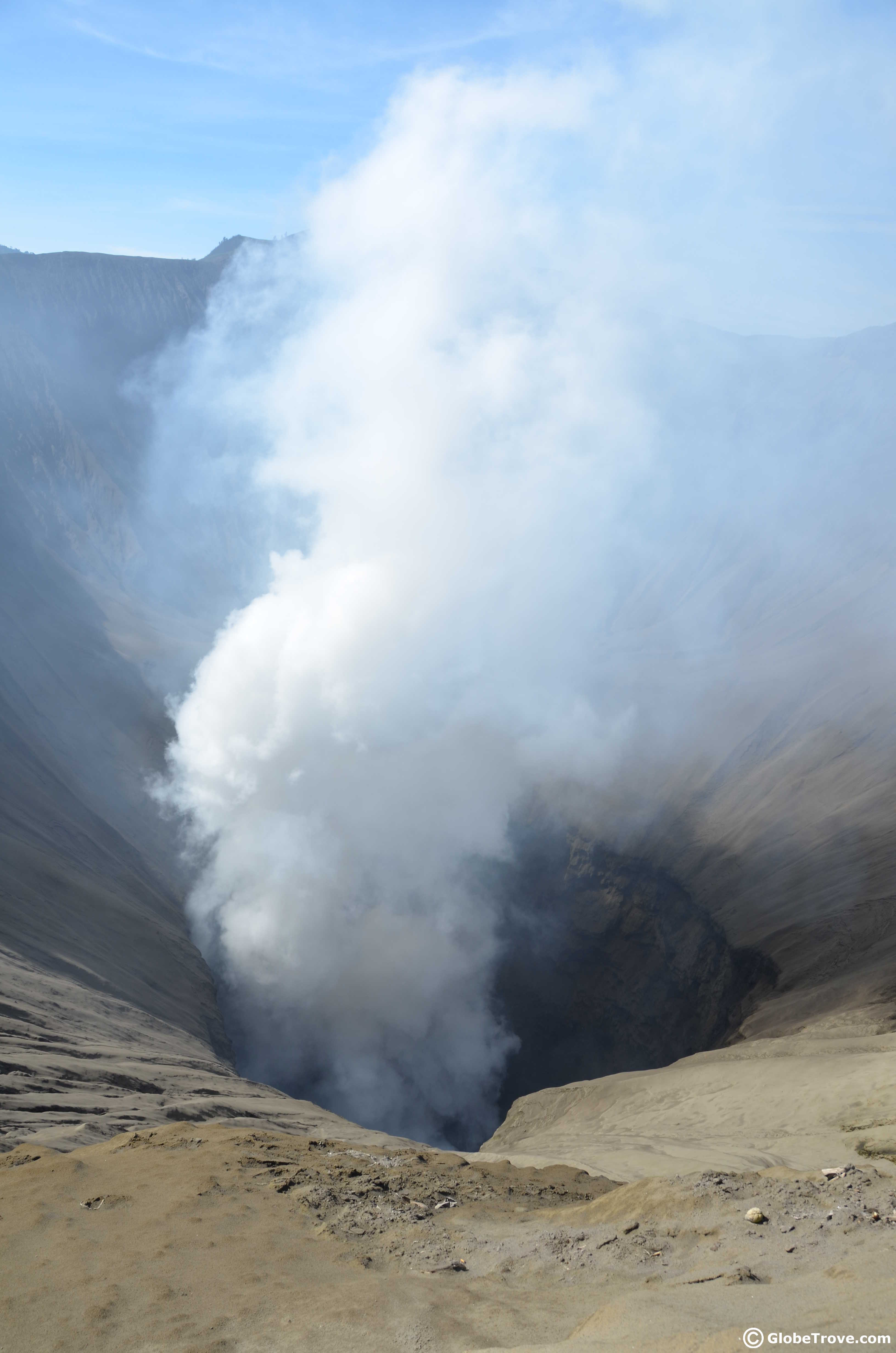 Your self guided Mount Bromo tour will take you right to the mouth of the volcano!