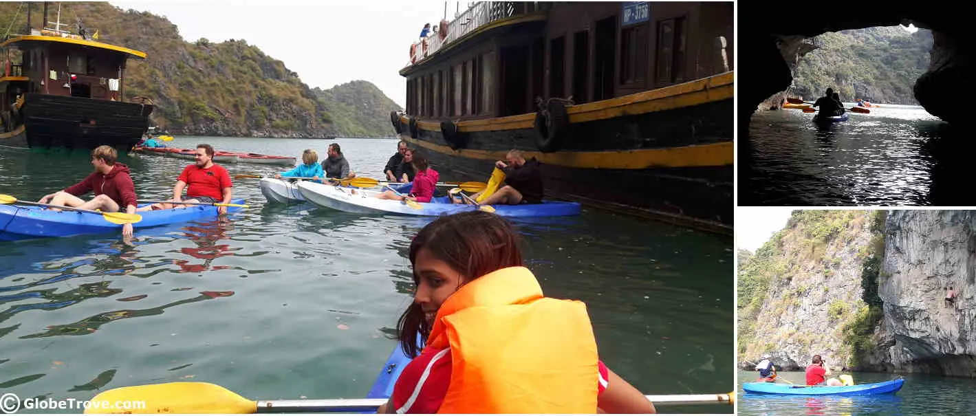 Kayaking is popular on our things do in Cat Ba list.
