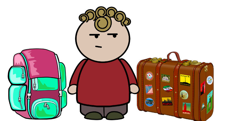 Cartoon Travel light