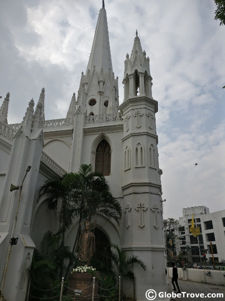 The gorgeous Portuguese architecture that the Santhome church retains till date.