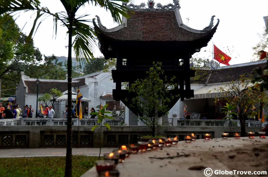 Marveling at the one pillar pagoda is another popular activity on our list of things to do in Hanoi.
