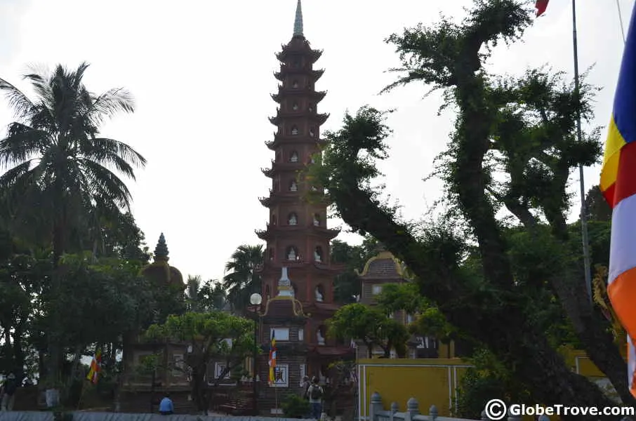 Tran Quoc pagoda is one of the fun things to do in Hanoi.