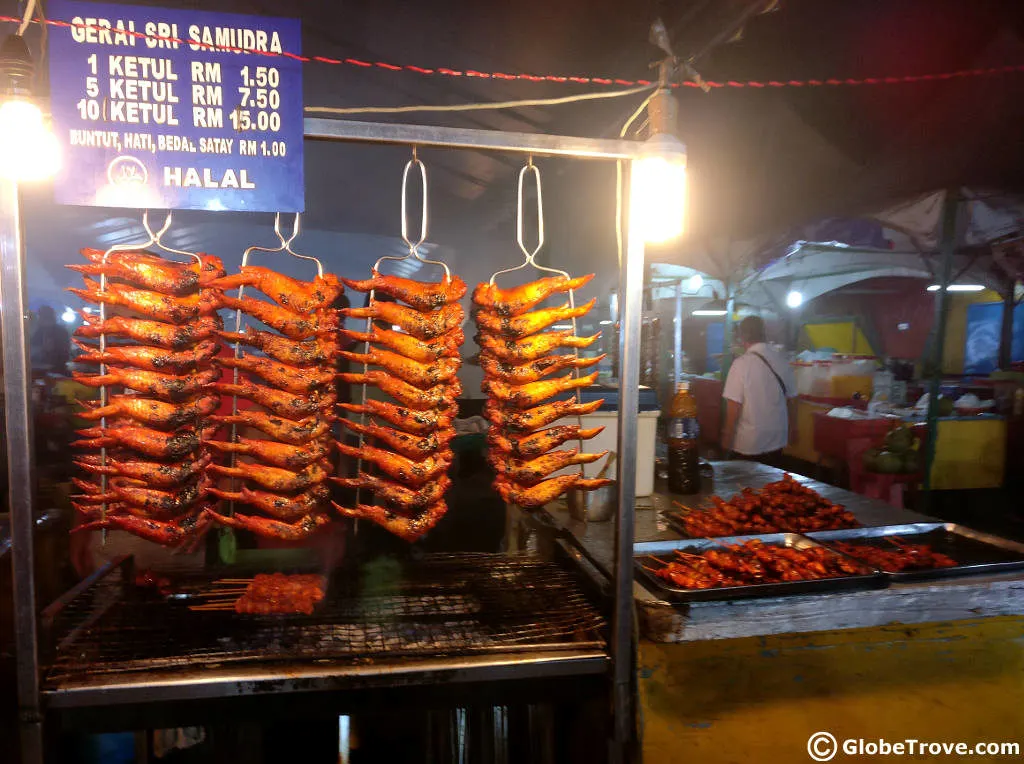 The only place with more food than Gaya street is the Night market! I highly recommend it as one of the places to eat in Kota Kinabalu of you love street food.