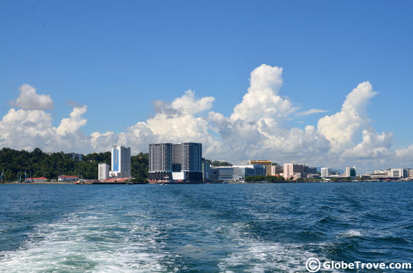 A glimpse of Kota Kinabalu as we left to Gaya Island.