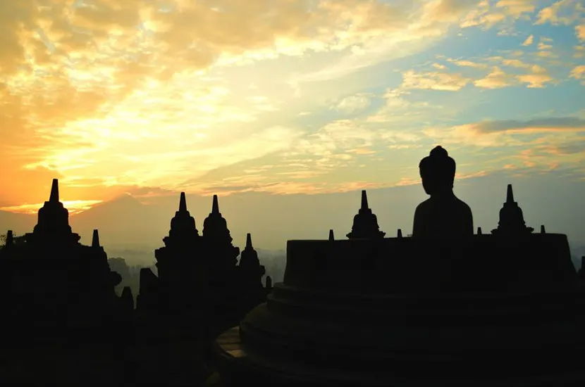 Sunrise at Borobudur Temple