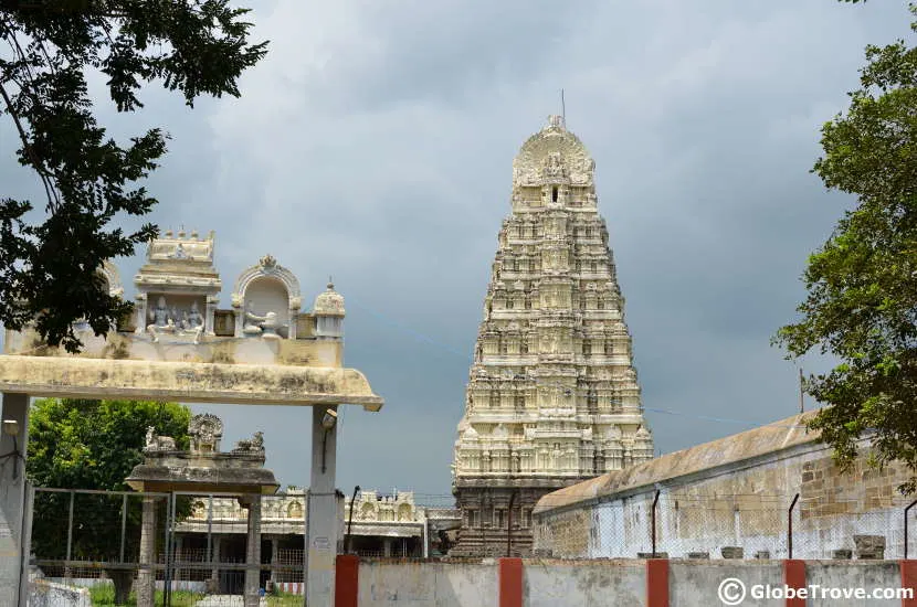 A glimpse of the one of the Kanchipuram temples.