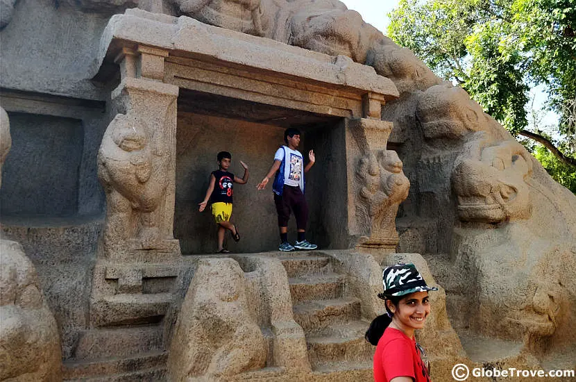 The tiger cave is another one of the places to visit in Mahabalipuram.