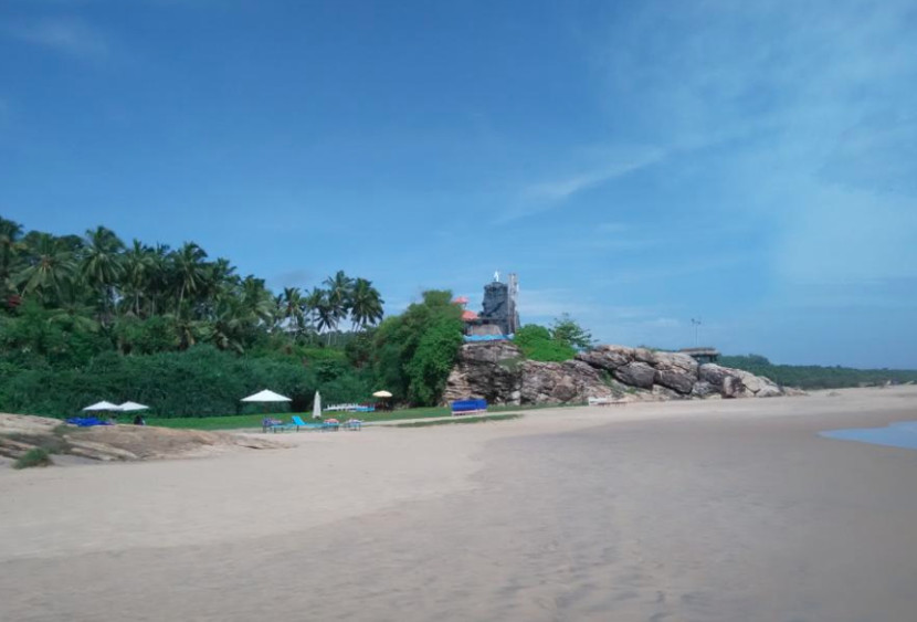 The Ayyappa temple near Chowara beach.