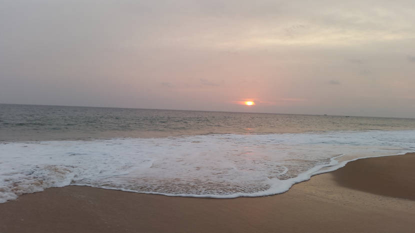 A nice secluded beach.