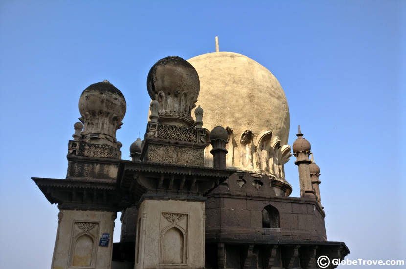 A view from the top of the Gol Gumbaz.