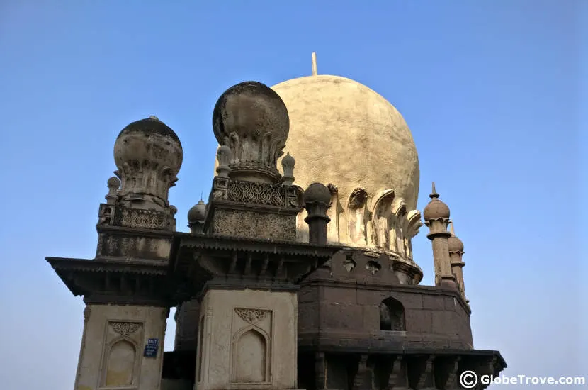 A view from the top of the Gol Gumbaz.