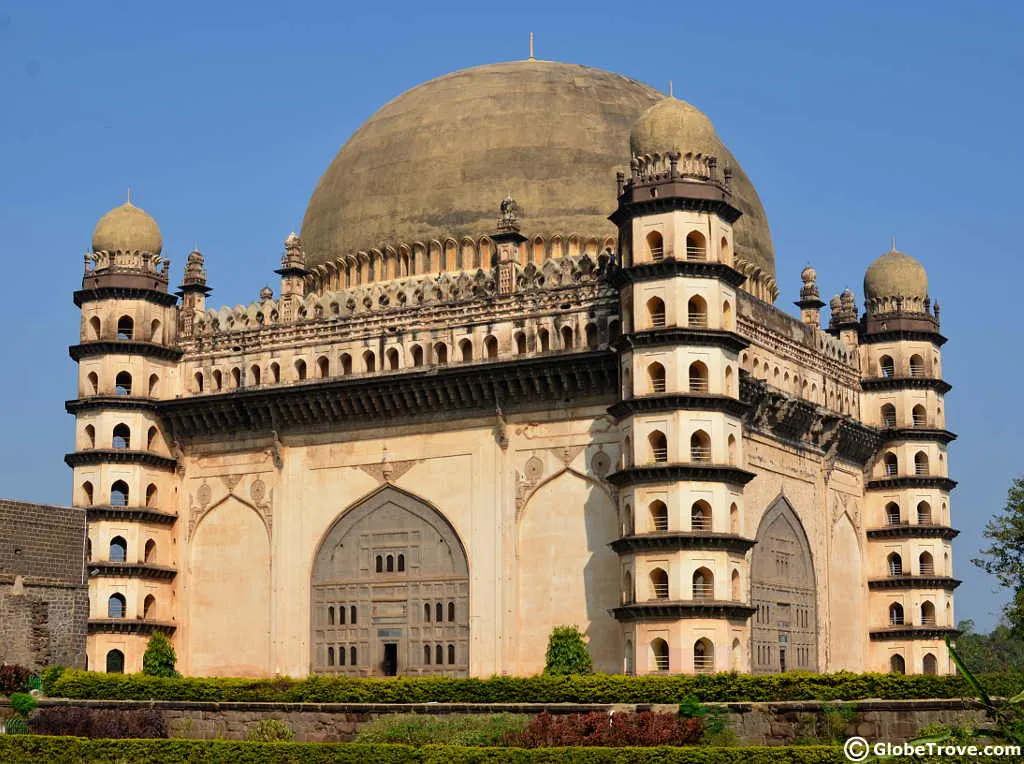 A full view of the Gol Gumbaz