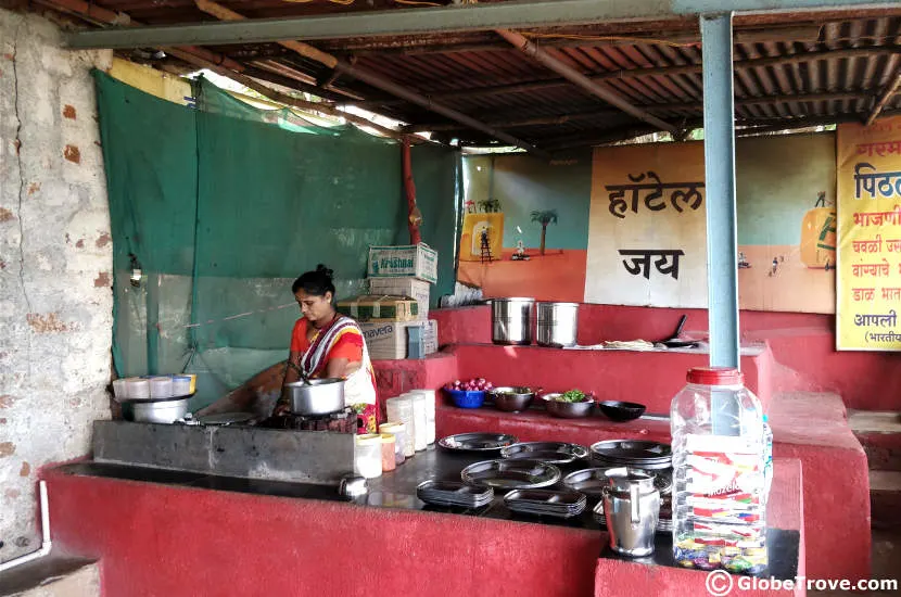 Lunch at Pratapgad fort was a simple and delicious.