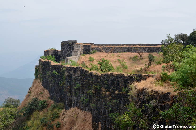 The isolated part of the upper Pratapgad fort.