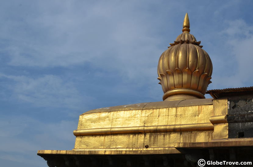 The glittering top of the Pratapgad temple.