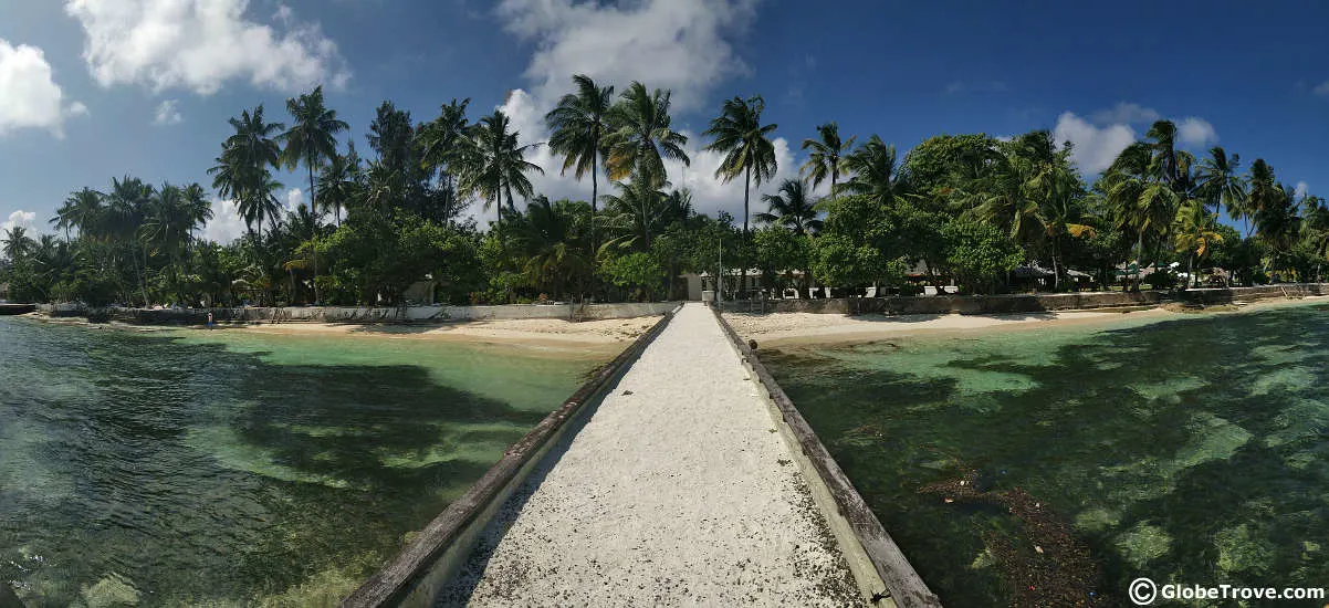 accommodation in the Addu Atoll of the Maldives