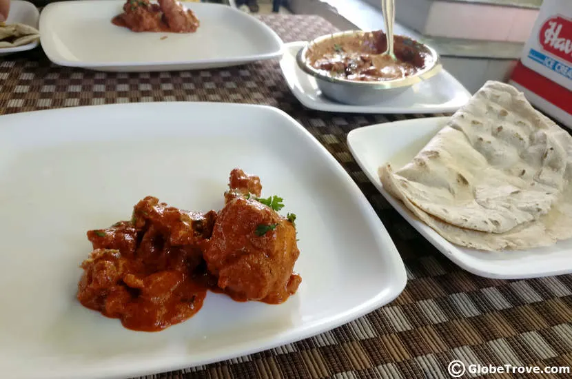 Chicken and Bhakri at Kolhapur.