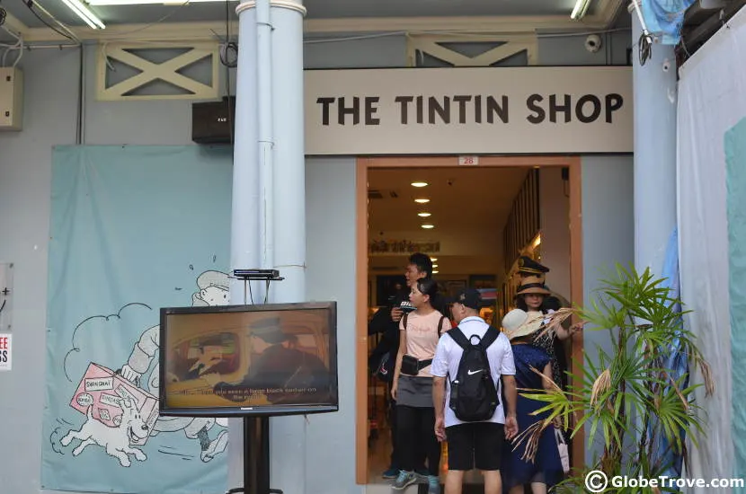 I couldn't resist a Tintin shop.