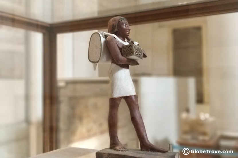 You can see how detailed the sculptures were way back in ancient Egypt.