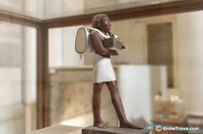 You can see how detailed the sculptures were way back in ancient Egypt.