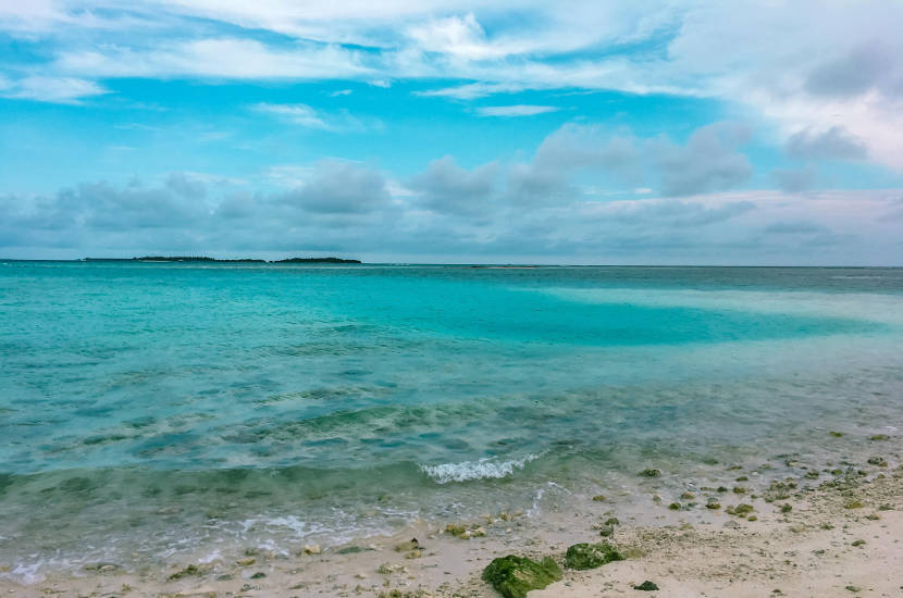 Just look at that clear water in Maafushi... Makes you want to jump in!