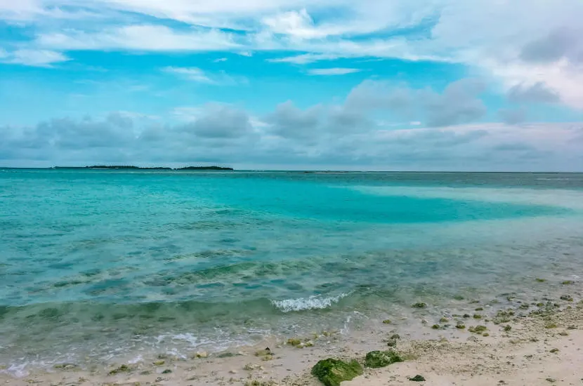 Just look at that clear water in Maafushi... Makes you want to jump in!