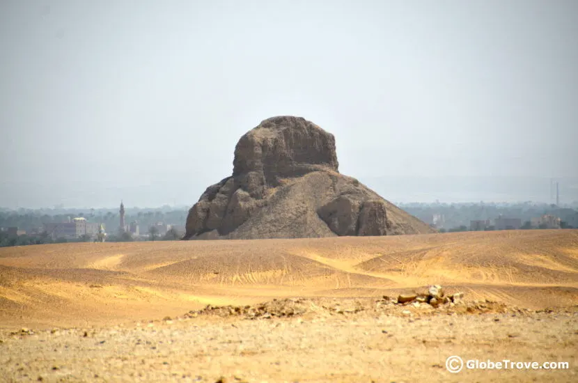 The Black Pyramid from a distance.