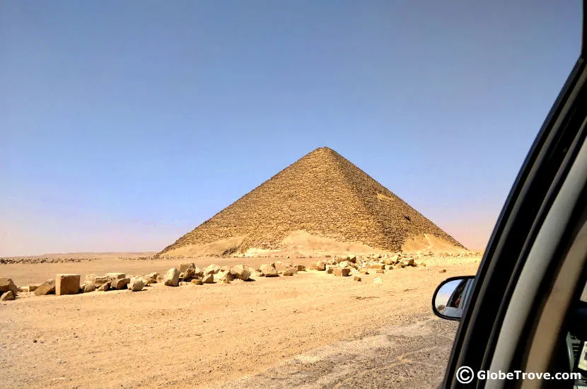 On our way to the pyramids of Dahshur.