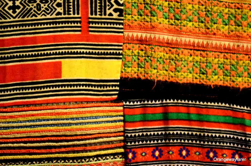 Sa Pa Handwoven fabric by the Hmong tribes