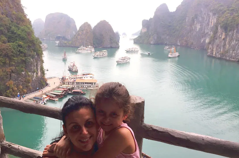 Melissa's pick of best places to visit in South East Asia with kids is Halong Bay, Vietnam.