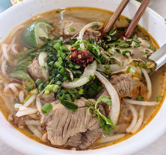 A bowl of soup is probably the most popular food in Vietnam but they don’t call it soup!