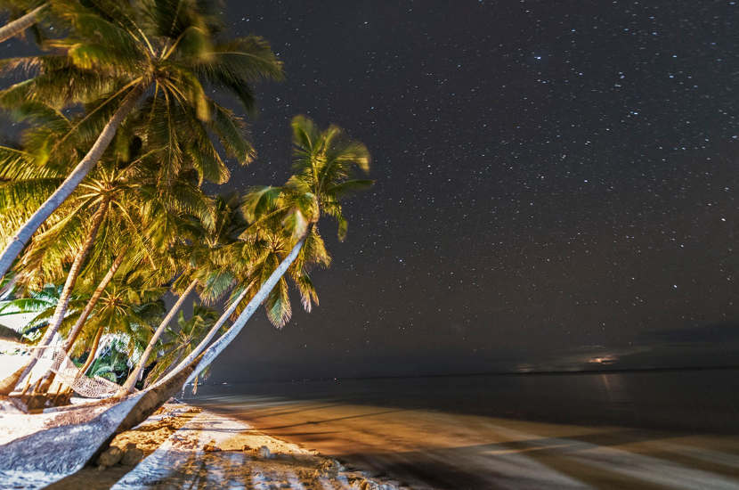 Philippines Siquijor beach night