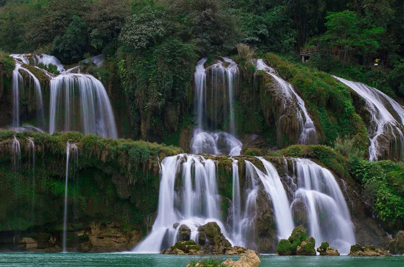 When asked where to go in Vietnam, Josh said Ban Gioc Waterfall.