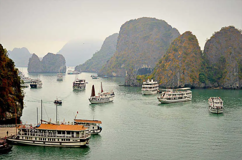 When asked where to go in Vietnam, Melissa said Halong Bay.