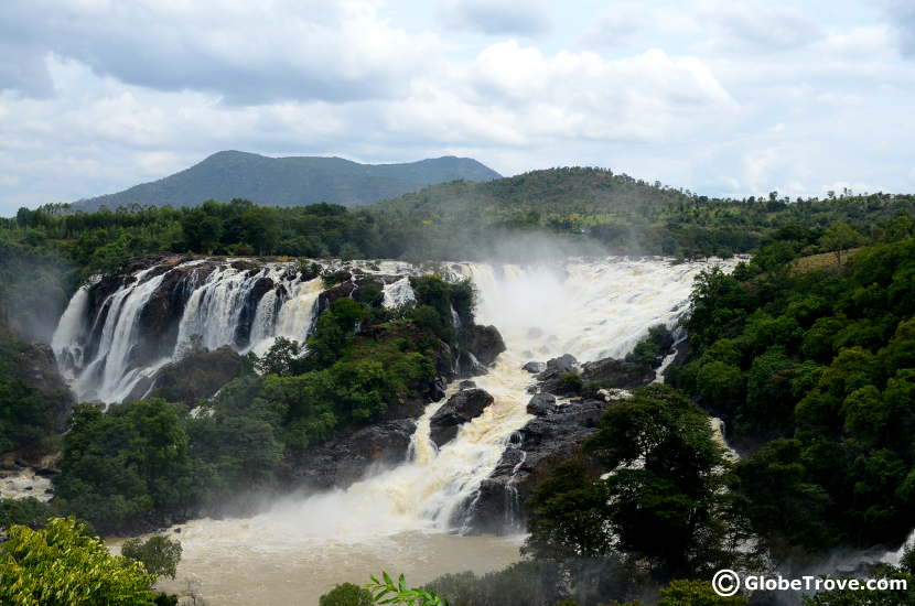 Shivanasamdra falls was our second stop on our way back from Mysore to Bangalore.