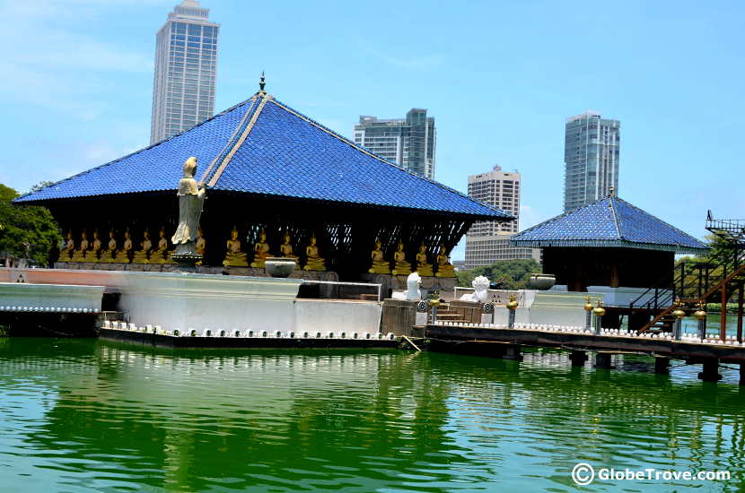 A glimpse of Seema Malaka from the other side of the Beira lake.