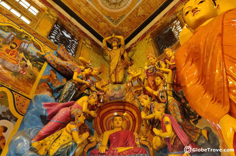 Inside the Gangaramaya Temple in Colombo.