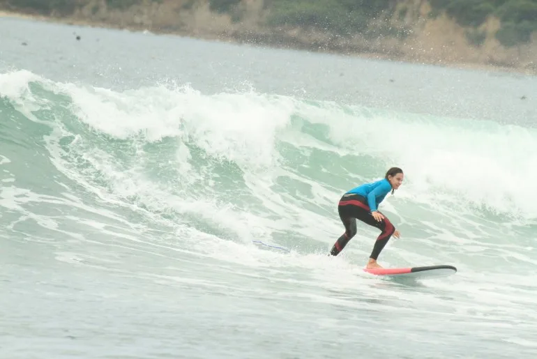 One of the most popular activities in Kuta Lombok is surfing.