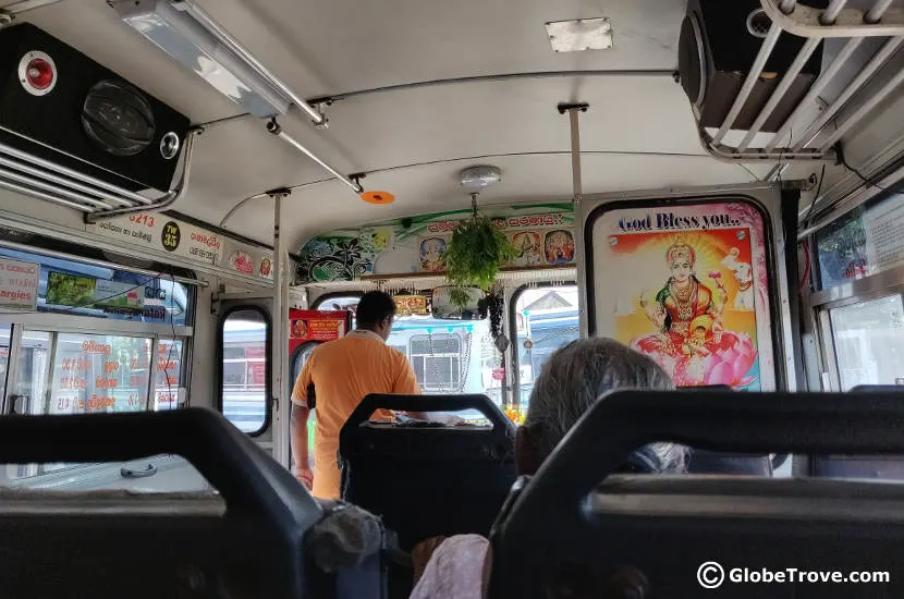 Inside the local bus