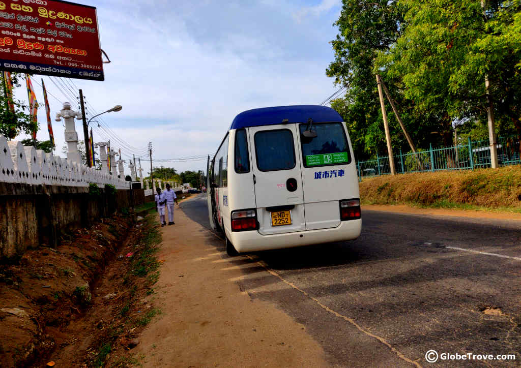 Kandy to Dambulla by bus