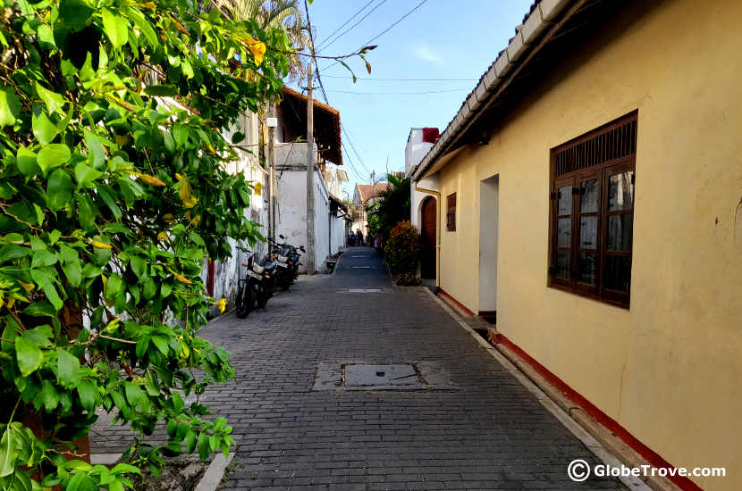 Taking a walk shows these gorgeous streets of Galle fort.