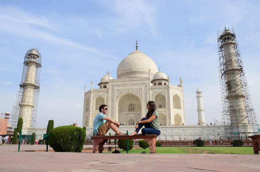 The Taj Mahal is one of the most well known UNESCO heritage sites in India.