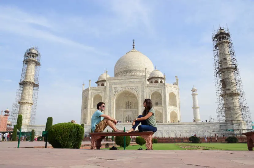 The Taj Mahal is one of the most well known UNESCO heritage sites in India.