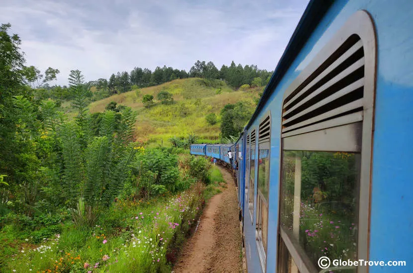 The train from Ella to Kandy