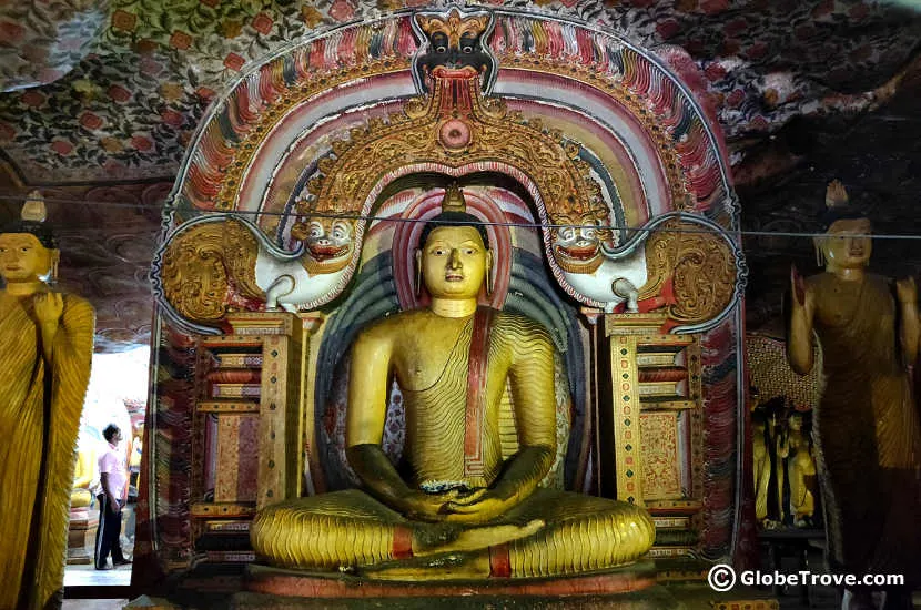 inside dambulla cave temple