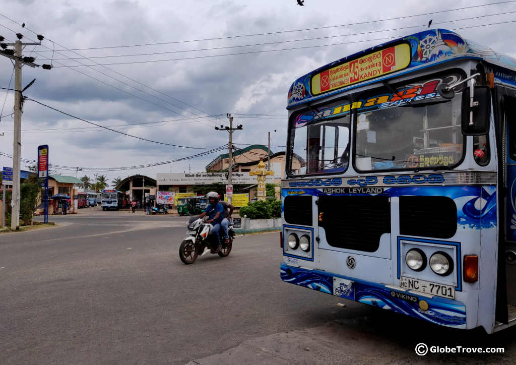 Dambulla to Trincomalee by bus