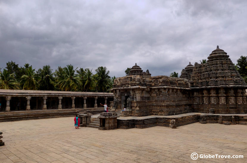 Inside the Keshava temple in Somanathpura.
