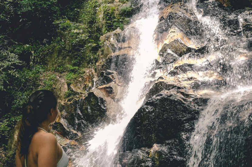 Escaping the city life in Kuala Lumpur to see a waterfall.